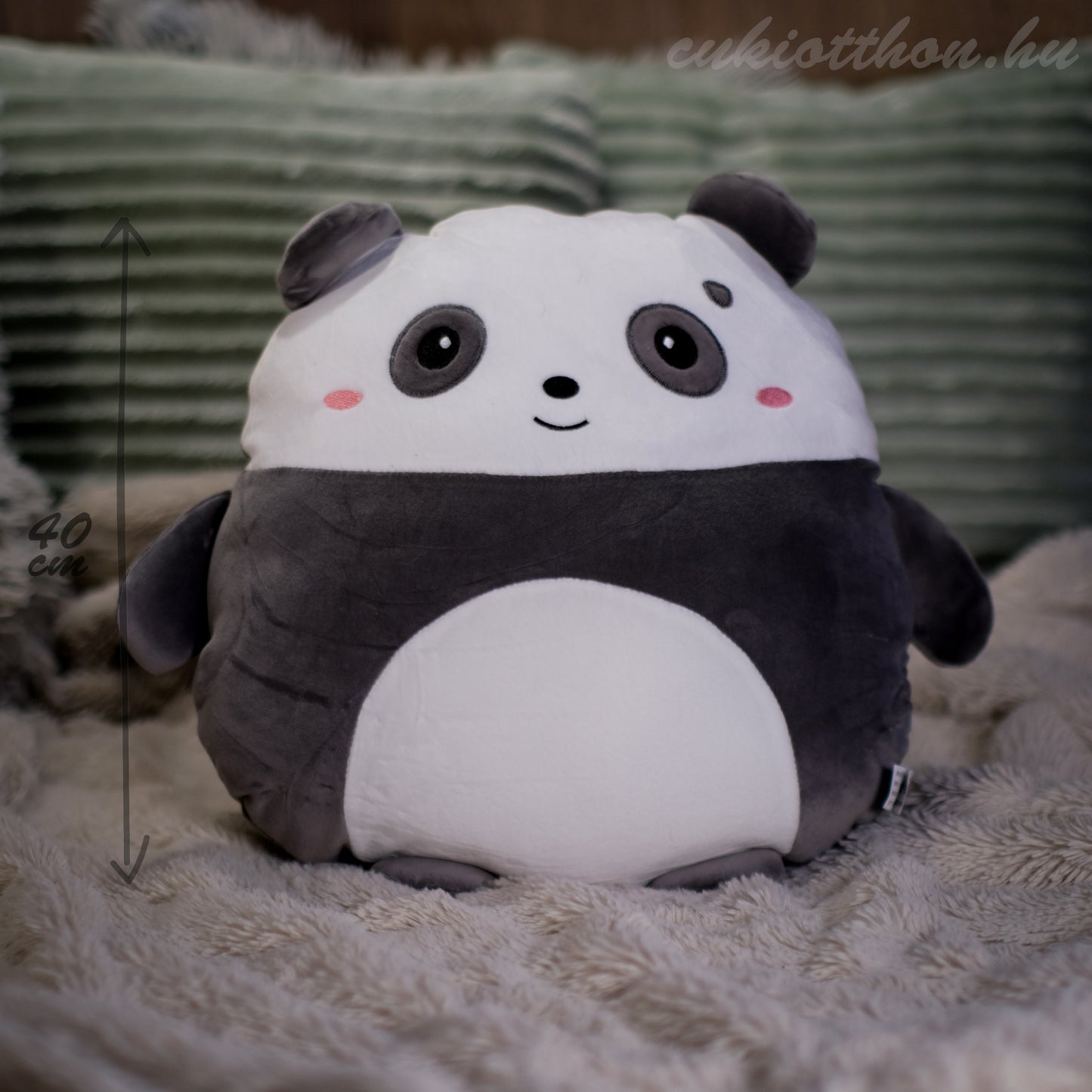Puha Panda Plüss – 40 cm