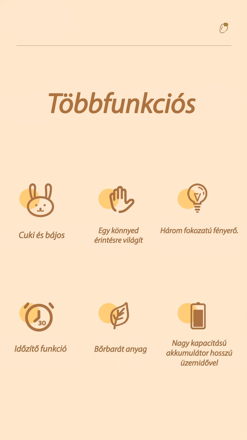 Milo a Nyuszi - Éjjeli LED Lámpa🐰