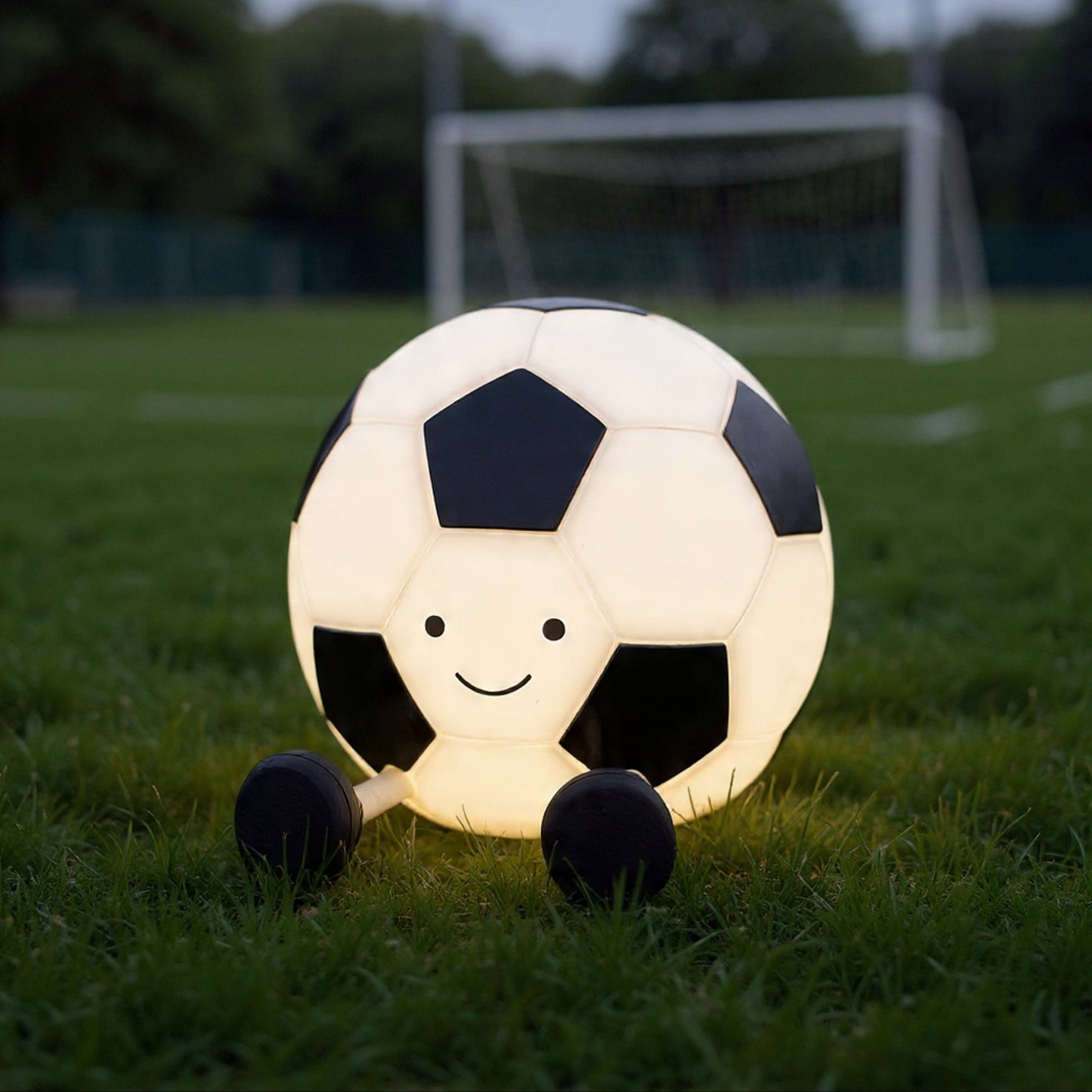 🎁 Lampă LED de noapte cu portar și minge de fotbal ⚽ (100% off)