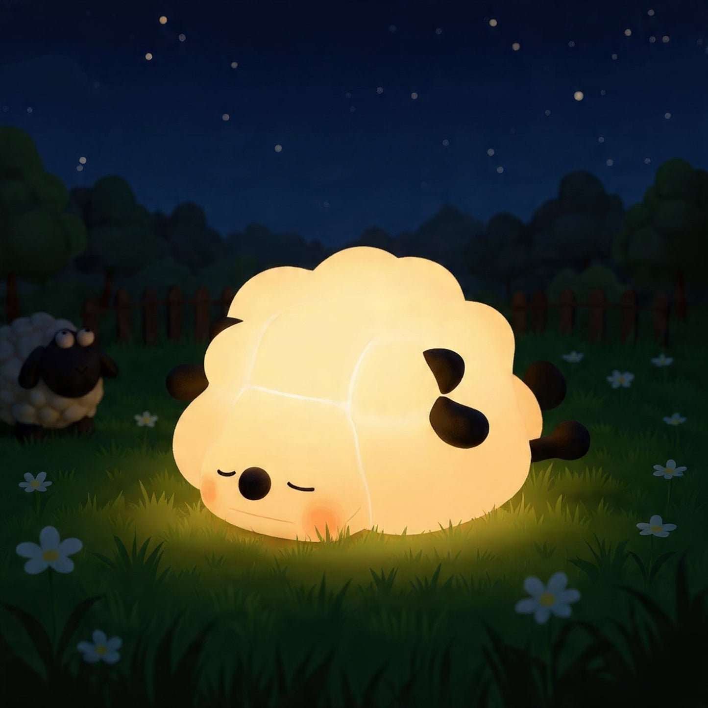 🎁 Alfréd și Mielul - Lampă LED de noapte 🐑 (100% off)